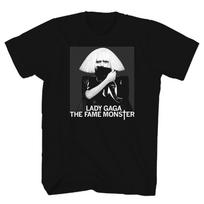 Lady Gaga Fame Monster Mens T Shirt Music Classic Concert Band Black Stylish Top For Everyday L