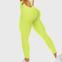 Women's High Waist Yoga Butt Pants Compression Quick Dry Gym Leggings L pink