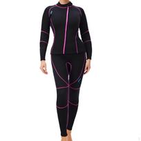 Izoliuotas 3 mm neopreno moteriškas nardymo kostiumas, atskiras hidrokostiumas skirtas 4XL Women Black