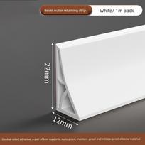Atsparus vandeniui silikoninis vandens barjeras namų virtuvės kriauklei, apsauga nuo purslų praustuvei ir kriauklei Edged Pack Silicone Water Retaining Board / 1M