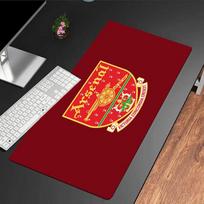 Arsenal Football Club Crest Mouse Pad, Rubber Base, Mouse Pad for Gamers and Office Use, Gaming Desk , Easy To Clean Mat Christmas fan gifts 30cmx60cm（11.8x23.6inch）
