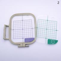 Buitinis plastikinis siuvinėjimo mašinos lankų rinkinys Siuvinėjimo rėmas Siuvinėjimo mašinos 2 gray