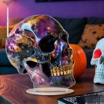 Halloween Scary Skull Desktop Decoration, Perfect Gift for Someone As A Holiday Gift, Home Decoration, Nurseries, Home Desk Living Room Decoration 20*18cm black