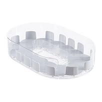360° Turntable Refrigerator Organizer Non Skid Rotating Condiment Holder for Cupboard Cabinet Tabletop Countertop Kitchen white