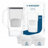 Vandens filtras Wessper D1 SOLID, 2,8 l, juodas, su 5 filtrais