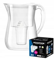 Vandens ąsotis Aquaphor Lyon 3,8 l, baltas, su 5 A5 filtrais