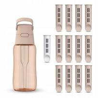 Vandens buteliukas Dafi SOFT 0,5 l su 13 anglies filtrų, cappuccino spalvos