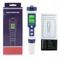 pH, TDS, EC, temperatūros ir druskingumo matuoklis 5in1