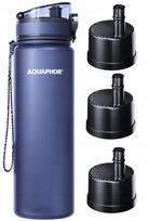 Vandens filtruojantis butelis Aquaphor City 800 ml, mėlynas, su 3 papildymais