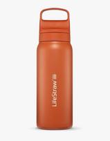 Nerūdijančio plieno gertuvė su filtru LifeStraw GO 2.0, 700 ml, Kyoto Orange