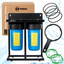 Vandens filtrų stotis Big Blue 2x10" BBTECH, dviejų pakopų, 1" įvadas