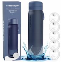 Vandens butelis su filtru Wessper B2 Tritan, 1 l, su 5 filtrais