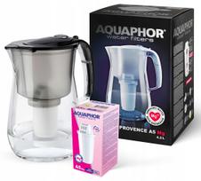 Vandens ąsotis AQUAPHOR PROVENCE Black su A5 Magnesium filtru