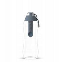 Vandens butelis su filtru Dafi SOFT 0,3 l, plieninis, pilkas, su 1 anglies filtru