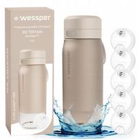 Vandens butelis Wessper B2 Tritan 0,5 l su 5 filtrais