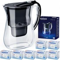 Vandens filtras ąsotis Aquaphor LAGO, juodas, 3.8 l, su 7 Maxfor+ keičiamais filtrais
