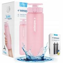 Filtruojamas gertuvas Wessper ActiveMax Clarti 0,68 l, rožinis, su 3 filtrais