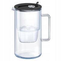 Vandens filtras ąsotis AQUAPHOR Glass, stiklinis, juodos spalvos
