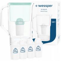 Vandens filtras Wessper D1 SOLID 2,8 l, mėtinės spalvos, su 5 filtrais