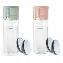 Gertuvės su BRITA VITAL filtru, žalios ir persikinės, su 4 MicroDisc filtrais