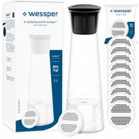 Vandens ąsotis WESSPER 1 l su 10 filtruojančių keičiamų filtrų