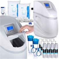 Vandens minkštiklis SMART SNOW 10L su anglies filtru ir druska, namams ir butui
