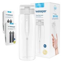 Vandens filtruojantis butelis Wessper ActiveMax Clarti 0,68 l, skaidrus, su 5 filtrais