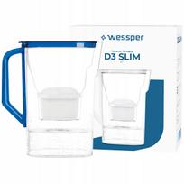 Vandens filtras Wessper D3 SLIM 2,7 l ąsotis šaldytuvui su filtru