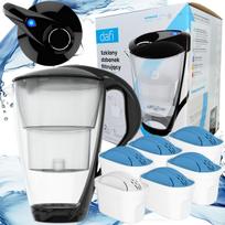 Vandens ąsočio DAFI CRYSTAL LED juodos spalvos 5 vnt. UNIMAX MG+ filtrų kasetės