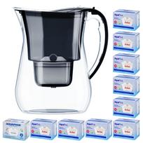 Vandens filtravimo ąsotis Aquaphor LAGO, juodas, 3,8 l, su 10 keičiamų filtrų