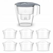 Vandens filtras Dafi MILA Steel, 3 l, su 6 Unimax kasetėmis