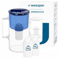 Vandens filtras ąsotis Wessper D2 BOROSILICATE 3 l su 3 filtrais
