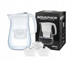 Vandens filtras ąsotis AQUAPHOR ONYX 4,2 l, baltas, su 3 MAXFOR+ MG kasetėmis