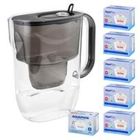 Vandens filtras ąsotis Aquaphor Fresh 3,2 l, juodas, su 6 keičiamais filtrais
