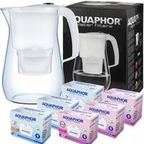 Vandens filtras ąsotis Aquaphor Onyx, baltas, su 3 Maxfor ir 3 MaxforMg kasetėmis