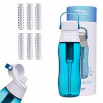 Gertuvė su filtru Aqualogis Aqua&Go 0,5 l, mėlyna, su 6 filtrais