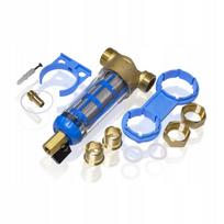 Vandens linijinis filtras su mechaniniu tinkleliu, 3/4" rutulinis vožtuvas, 1