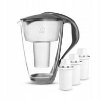 Vandens filtras Dafi CRYSTAL LED 2 l, grafito spalvos, su 3 Classic filtrais