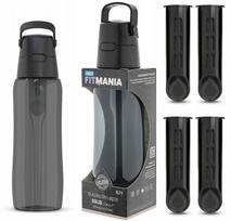 Vandens filtruojantis butelis Dafi Solid 0,7 l, juodas, su 4 filtrais
