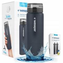 Gertuvė su filtru Wessper ActiveMax Clarti 0,68 l, grafito spalvos, su 3 filtrais