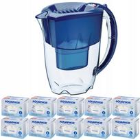Vandens filtras Aquaphor Amethyst 2,8 l, tamsiai mėlynas, su 10 Maxfor kasečių