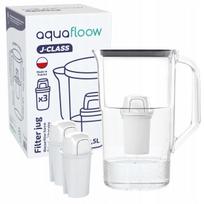 Vandens filtras ąsotis AquaFloow J-CLASS 2,5 l, juodas, su 3 filtrais