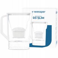 Vandens filtravimo ąsotis Wessper D3 SLIM 2,7 l su filtru