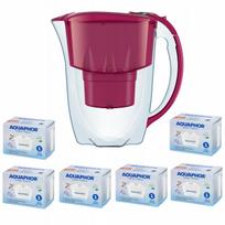 Vandens filtravimo ąsotis Aquaphor su 6 filtrais