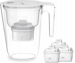 Vandens filtravimo ąsotis Philips su 3 Micro X-Clean filtrais, 2,6 l