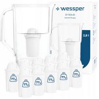 Vandens filtravimo ąsotis Wessper D1 SOLID 2,8 l su 11 Aquaclassic filtrų