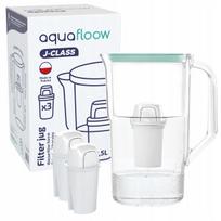 Vandens filtravimo ąsotis AquaFloow J-CLASS 2,5 l, plastikinis, su 3 filtrais
