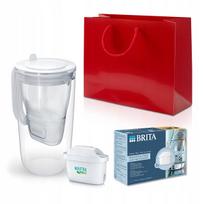 Dovanų rinkinys: BRITA stiklinis vandens filtras „Glass“ pilkas + 3 filtrai