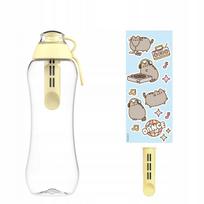 Vandens filtras buteliukas Dafi x PUSHEEN SOFT 0,5 l, 2 filtrai, lipdukai, geltonas