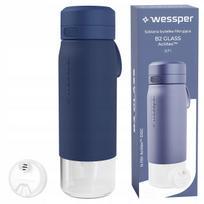 Stiklinis vandens butelis su filtru WESSPER B2 ACTITEX, 700 ml